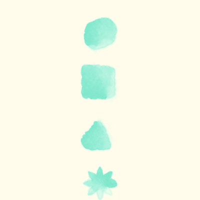 shapes with brush